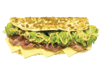 Piadina Millevoglie 4 Piadina Millevoglie, piada salame, fontina, insalata, salsa rosa