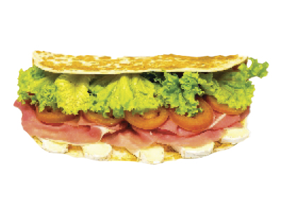 Piadina Millevoglie 29 Piadina Millevoglie, crudo, brie, insalata, pomodoro